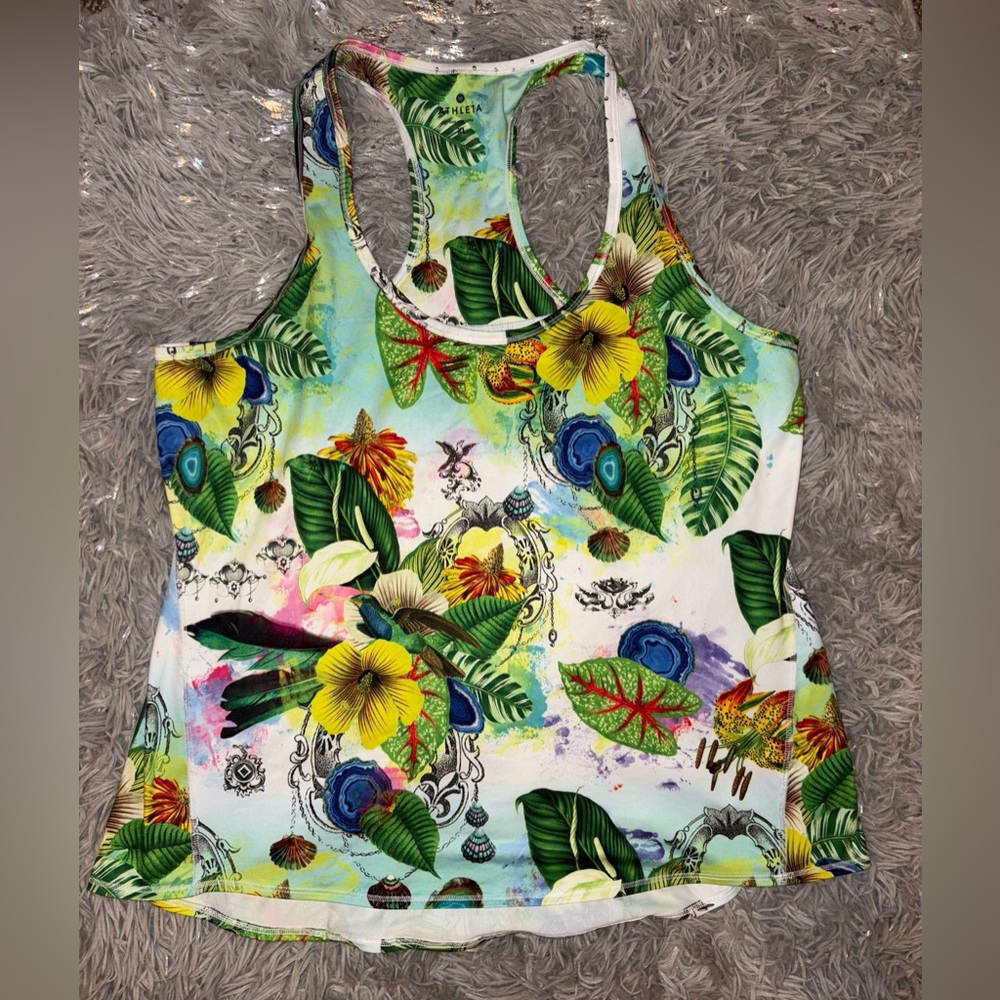 Athleta XL Floral Tank Top